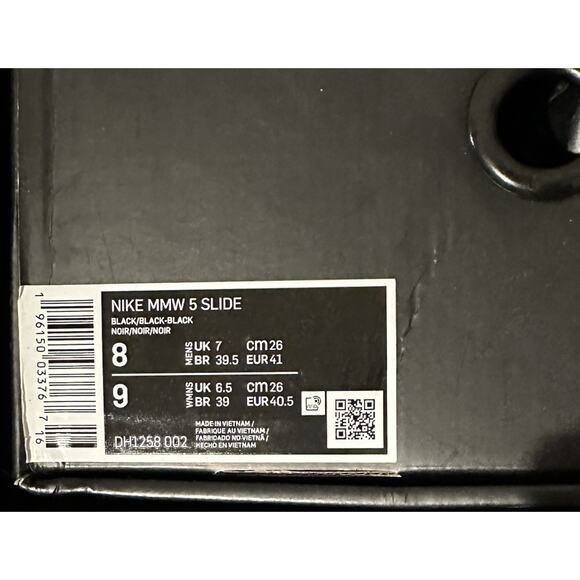 NEW NIKE MMW 005 SLIDE DH1258-002 MENS NIKE CARRYING BAG Included main image 8